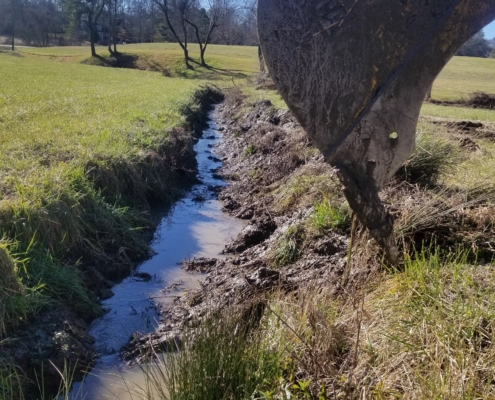 Creek Digging and Cleanout